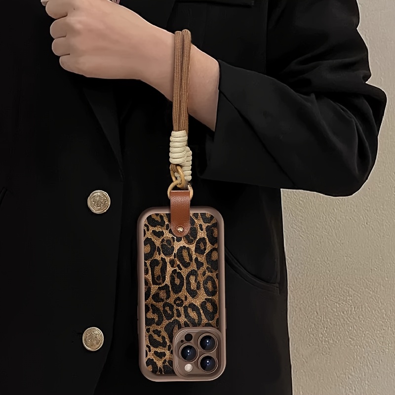 Premium Minimalist Leopard Print - Brown Leopard Print + Lanyard - Phone Case Compatible with iPhone 17 Pro Max/17 Pro/17 Air/17/16 Pro Max/16/16 Pro/16 Plus/15/15 Pro Max/15 Pro/15 Plus/11/12/13/14 Pro Max/11 Pro/11 Pro Max/12 Pro/12 Pro Max/13 Pro/13 - Image 8