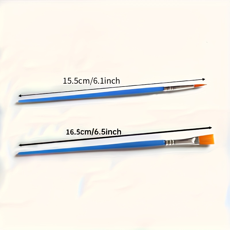 30pcs A Pack Of Nylon Hair Pointed Brush Flat Head Brush for Water Powder Watercolor Acrylic Paint Art Painting Small Brush Painting Brush Hook Line Line Doodle