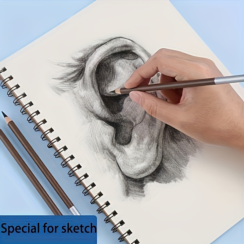 Premium Art Sketchbook Set of 3 - Acid-Free 100Gsm Watercolor Paper, Top Spiral Binding - 30 Sheets Per Book, Suitable for Painting, Calligraphy - Professional Grade, Suitable for Students, Artists And Creative People - Image 7