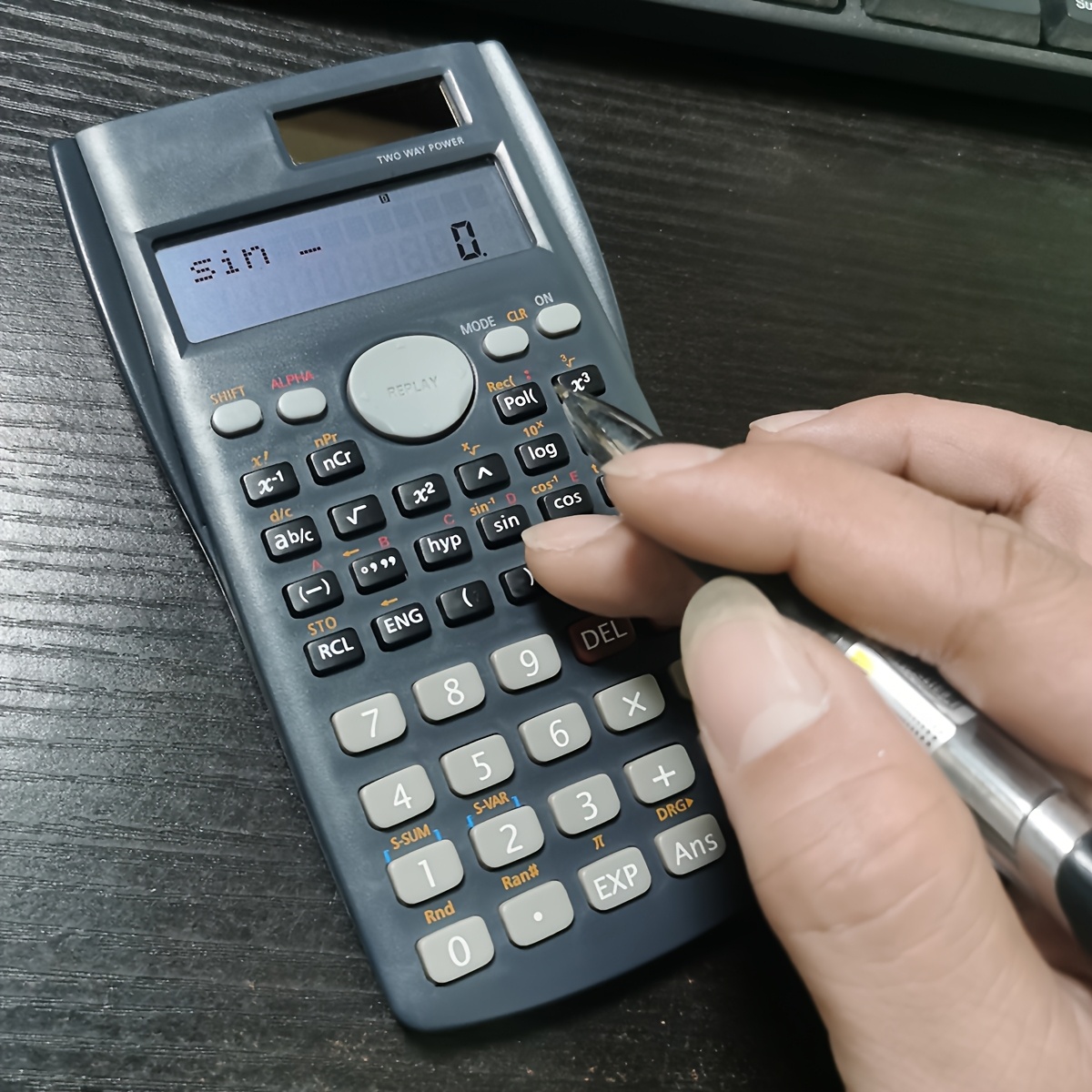 Scientific Calculator - 85MS Solar-Powered - with 2-Line LCD Display, Fraction & Statistical Calculations - Trigonometry & Logarithmic Functions for School, College, High School, Engineers & Math Students - Image 6