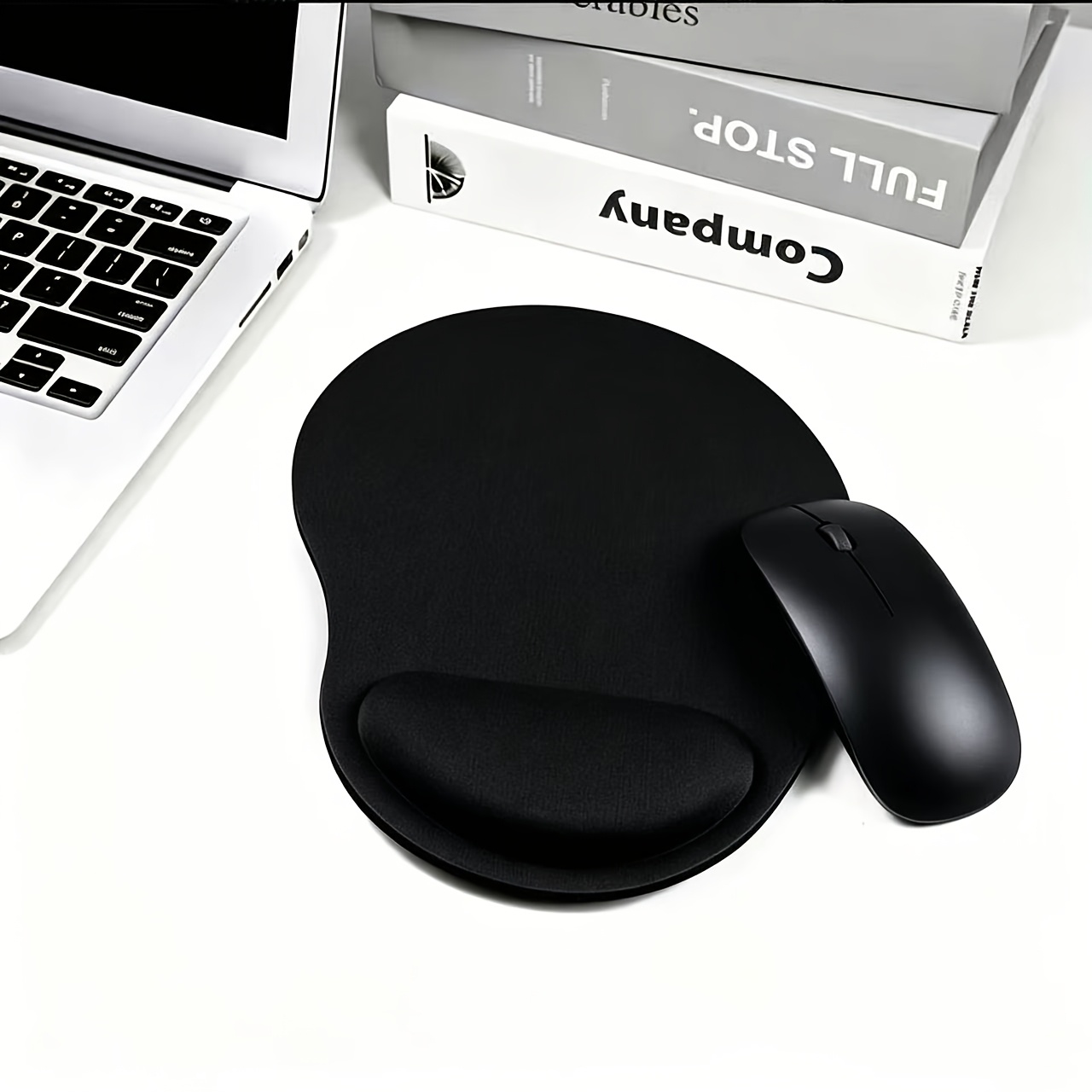 3pcs Set (1 Mouse Pad + 2 Keyboard Riser Stands), Wrist Support Mouse Pad for Office & Computer Use, Thin Sponge Wrist Rest, Anti-Slip, Wear-Resistant, Skin-Friendly Comfortable Mouse Wrist Cushion - Image 9