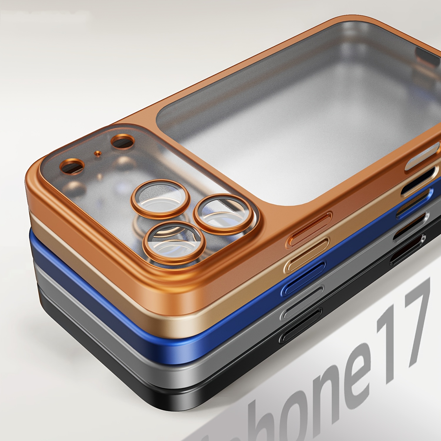 Phone Case - Luxury Transparent Matte Phone Case Compatible with Iphone 18 17 Pro Max Air 16 15 14 13 12 11 Pro Max Plus Smooth Feel Clear with Lens Protector 18 Pro Max Cases Soft Bumper Shockproof Men Women Cover