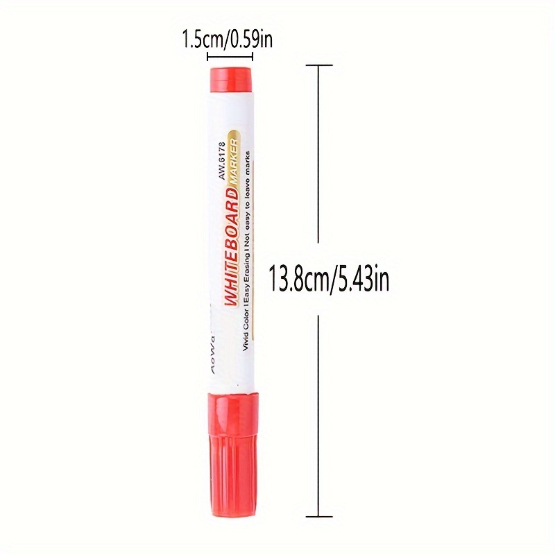 10 Erasable Whiteboard Pens, Large Capacity, for Teachers, Blackboard, Drawing Board, Black And Colored, Easy to Erase - Image 6