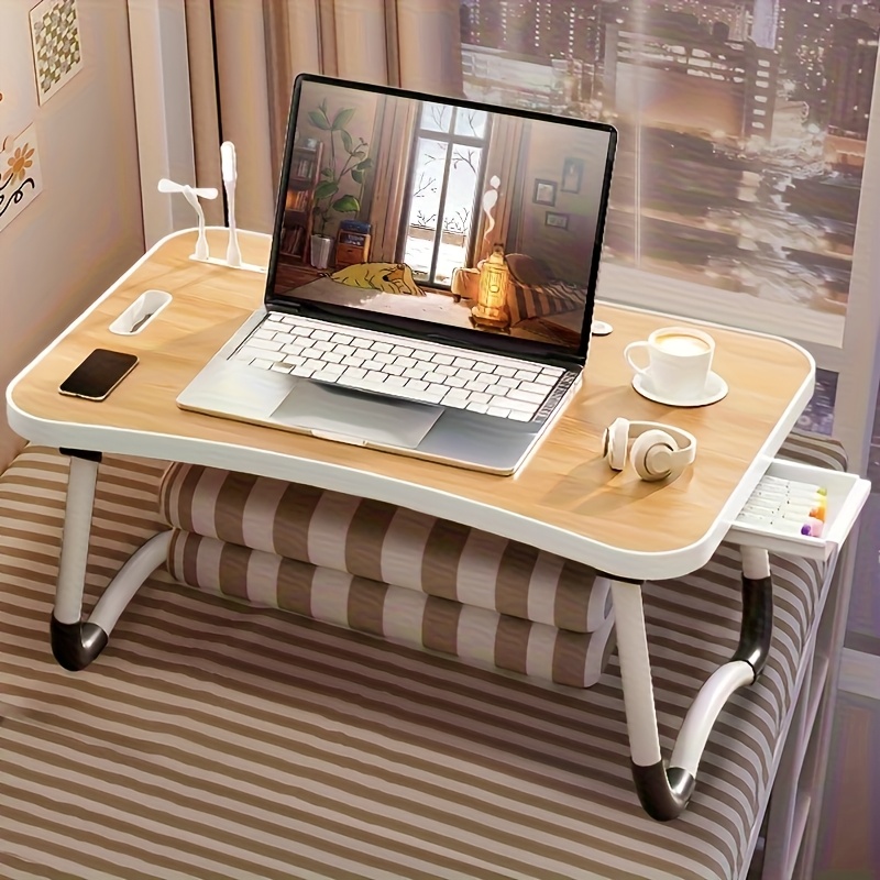 Extra Large Portable Laptop Folding Desk - Study Table, Sturdy and Durable, Ideal for Reading, Writing, and Eating on Beds, Sofas, and Floors. Multi-functional Tray Stand, Bed Table, Laptop Desk, No Assembly Required, Perfect Holiday Gift - Image 3