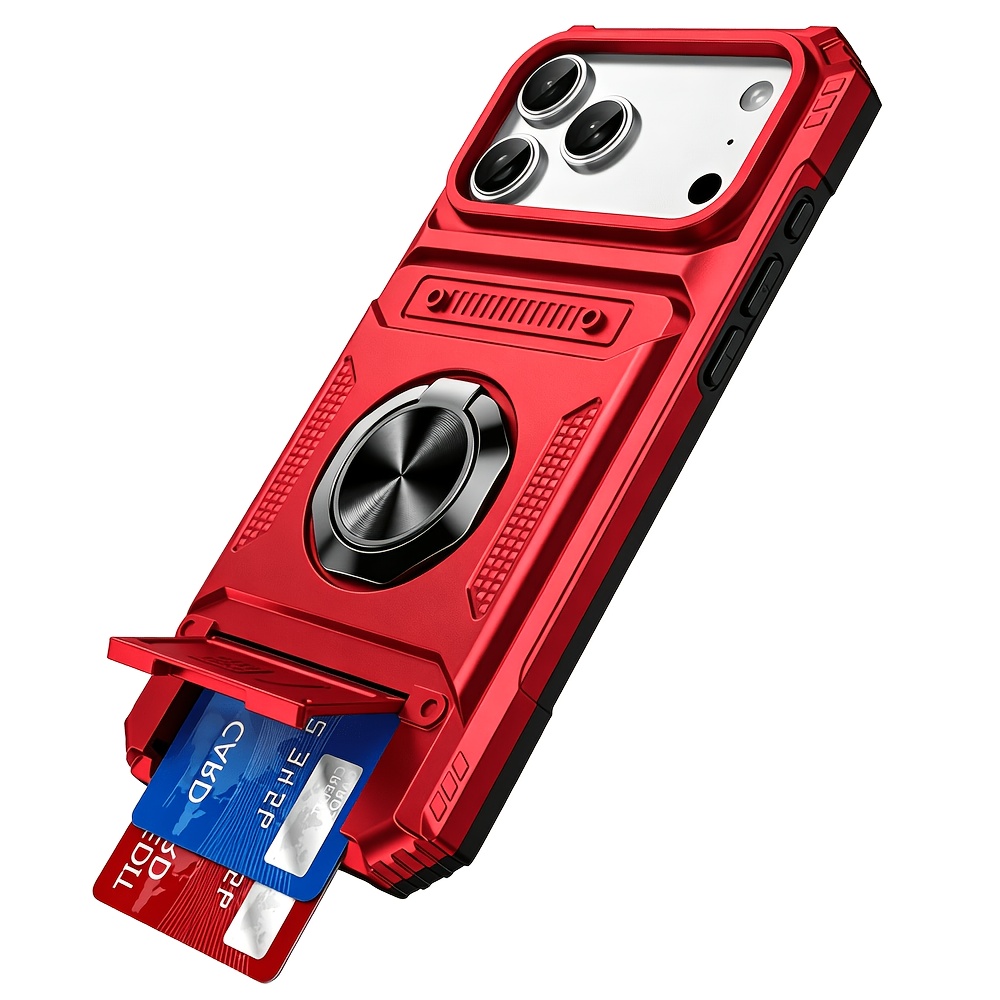 Phone Case: Heavy Antifall Hard Case with Stand and Card Slot for iPhone 18 Pro Max 17 Pro Max 16 Pro Max - Image 7