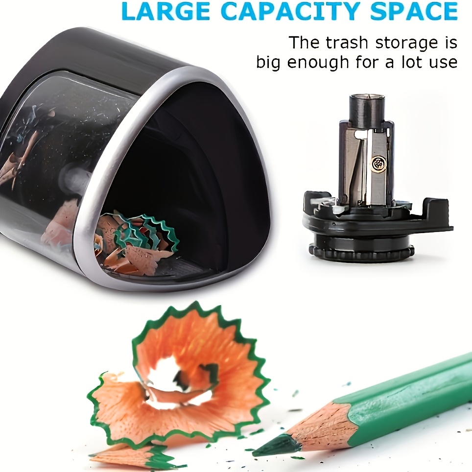 Electric Pencil Sharpener — Quickly Sharpens Pencils in Seconds, Automatically Stops to Prevent Lead Breakage, Battery-powered, Portable Perfect Desk Stationery Tool. Electric Pencil Sharpener/back-to-school Electric Sharpener - Suitable for Travel