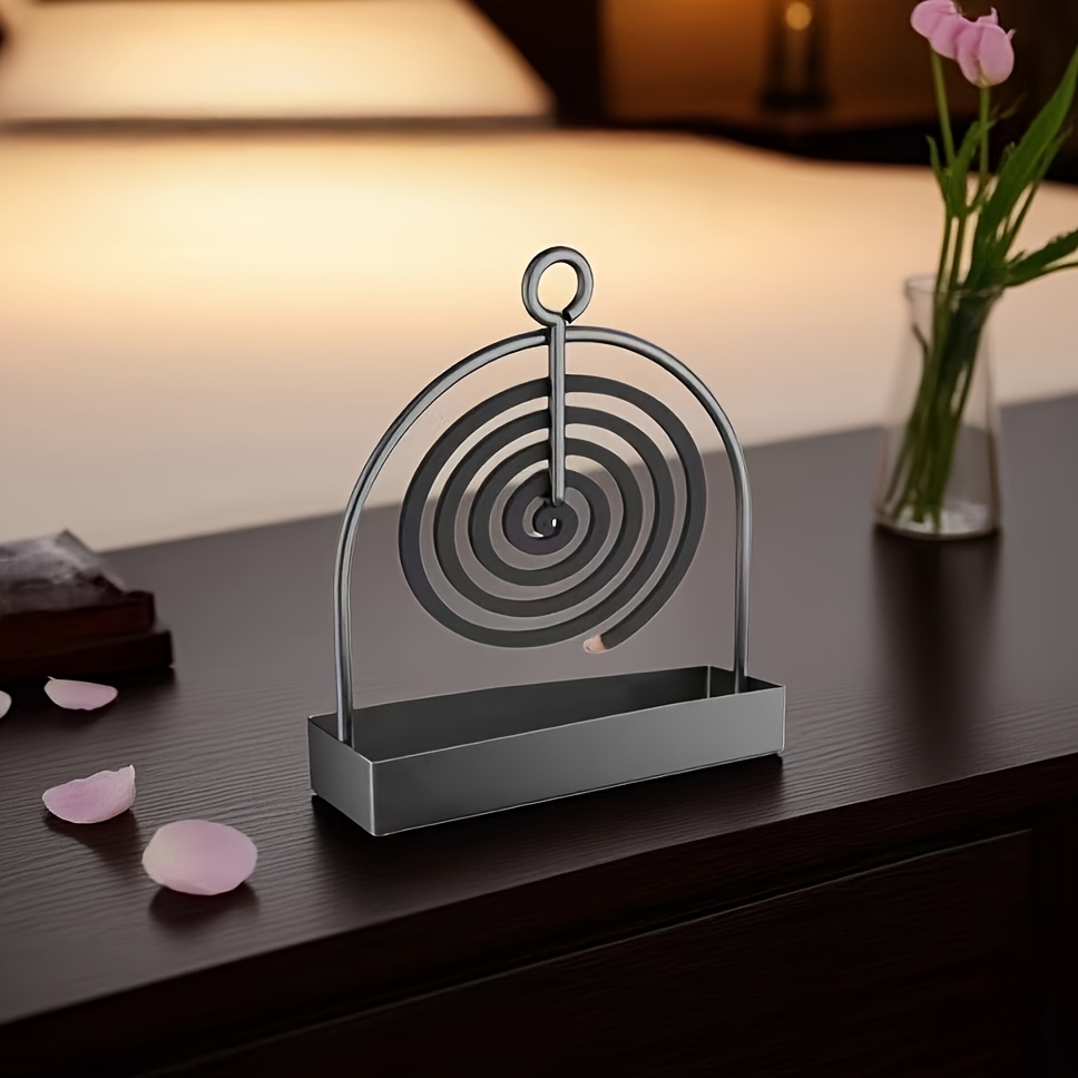 1 Mosquito Coil Holder - Sandalwood Holder Metal Material - Ideal for Decorating Living Room/Bedroom and Outdoor Camping - Suitable for Hanging Mosquito Coils or Sandalwood - Image 11