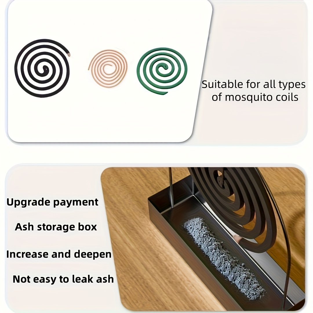 1 Mosquito Coil Holder - Sandalwood Holder Metal Material - Ideal for Decorating Living Room/Bedroom and Outdoor Camping - Suitable for Hanging Mosquito Coils or Sandalwood - Image 8