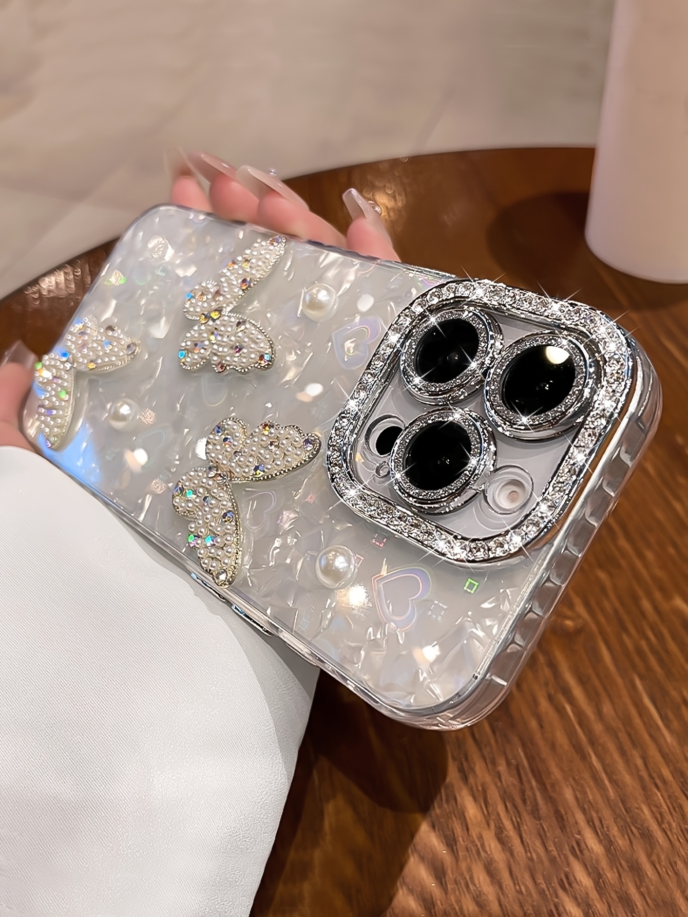 Phone Case: Luxury 3D Butterfly Heart Phone Case Compatible with iPhone 17 Pro Max/17 Pro/17 Air/17/16 Pro Max/16/16 Pro/16 Plus/15/15 Pro Max/15 Pro/15 Plus/11/12/13/14 Pro Max/11 Pro/11 Pro Max/12 Pro/12 Pro Max/13 Pro/13 Pro Max/14 Pro/14 Pro