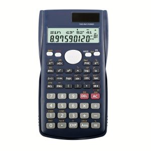Scientific Calculator - 85MS Solar-Powered - with 2-Line LCD Display, Fraction & Statistical Calculations - Trigonometry & Logarithmic Functions for School, College, High School, Engineers & Math Students