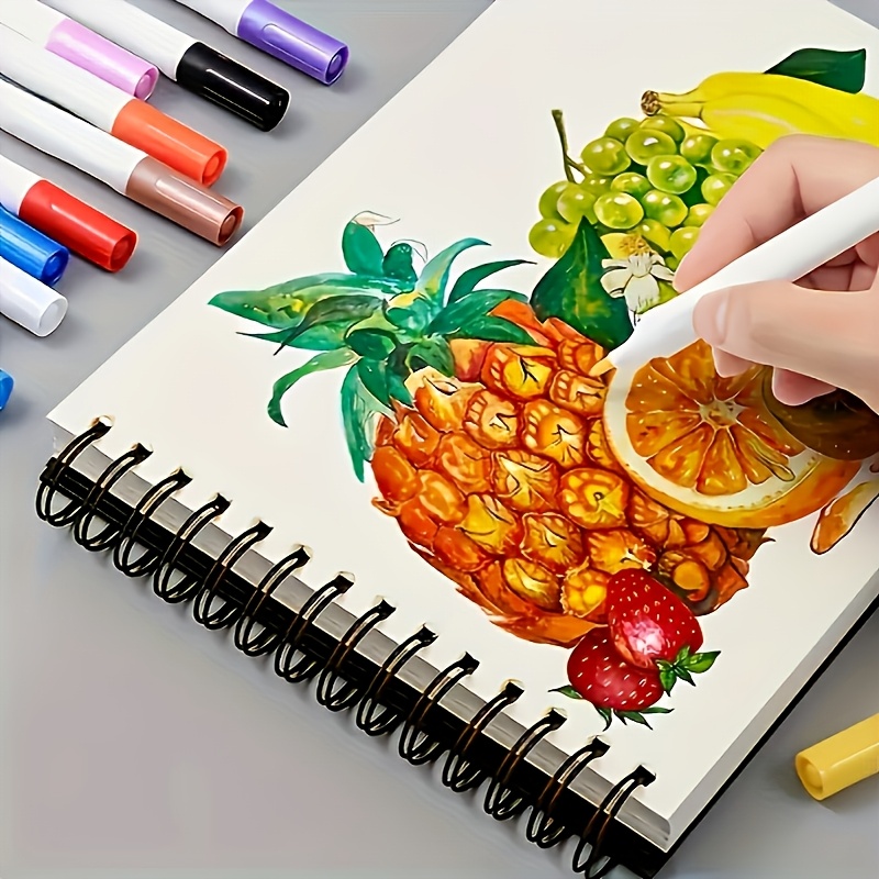 Premium Art Sketchbook Set of 3 - Acid-Free 100Gsm Watercolor Paper, Top Spiral Binding - 30 Sheets Per Book, Suitable for Painting, Calligraphy - Professional Grade, Suitable for Students, Artists And Creative People