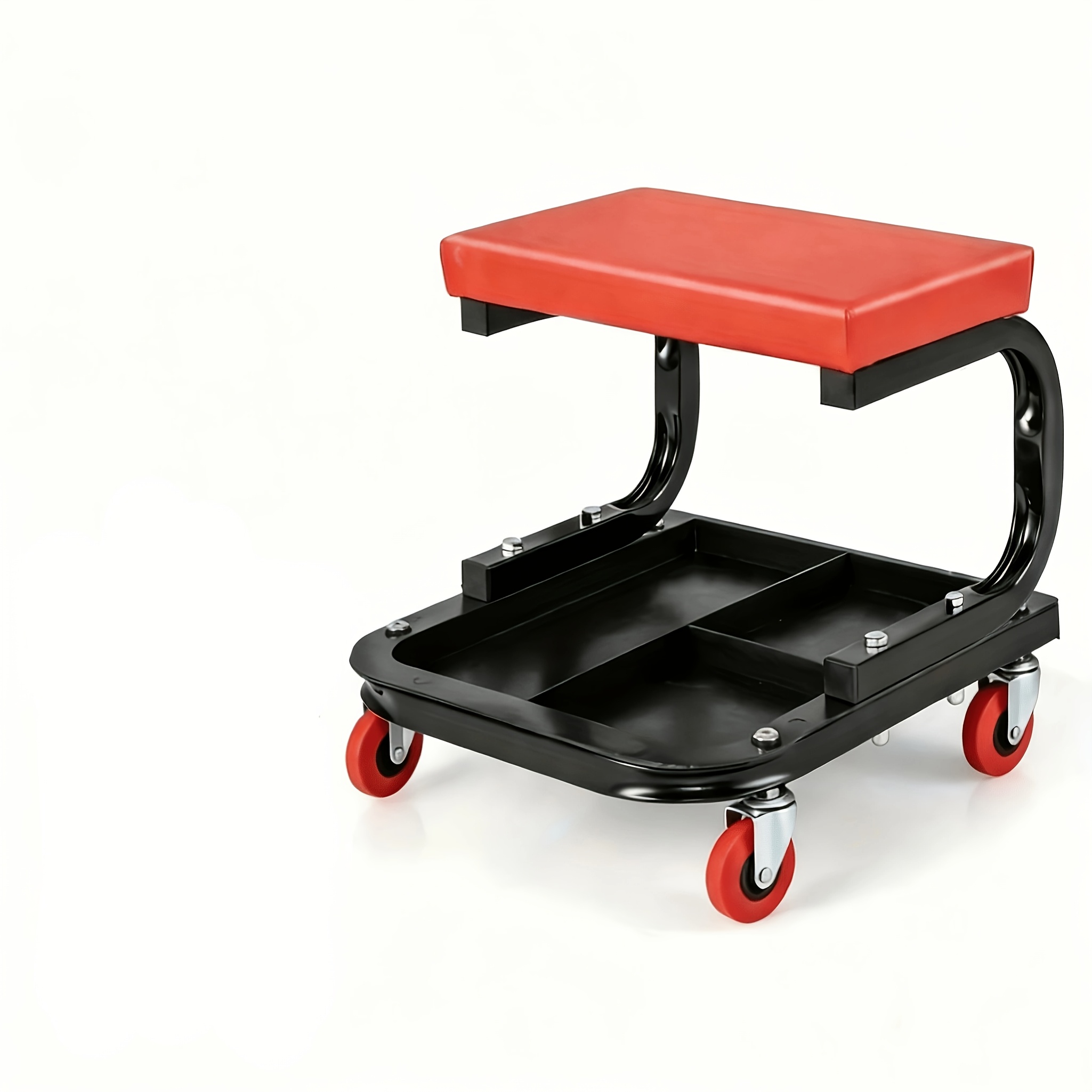 Auto Repair Bench with Roller Moving Tool Tray(Sold Separately), 2-in-1 Track, 36inch; Z Track Seat, Load Capacity Garage Chair Adjustable Rolling Folding Track ; Wheels.A Gift for the Family - Image 12