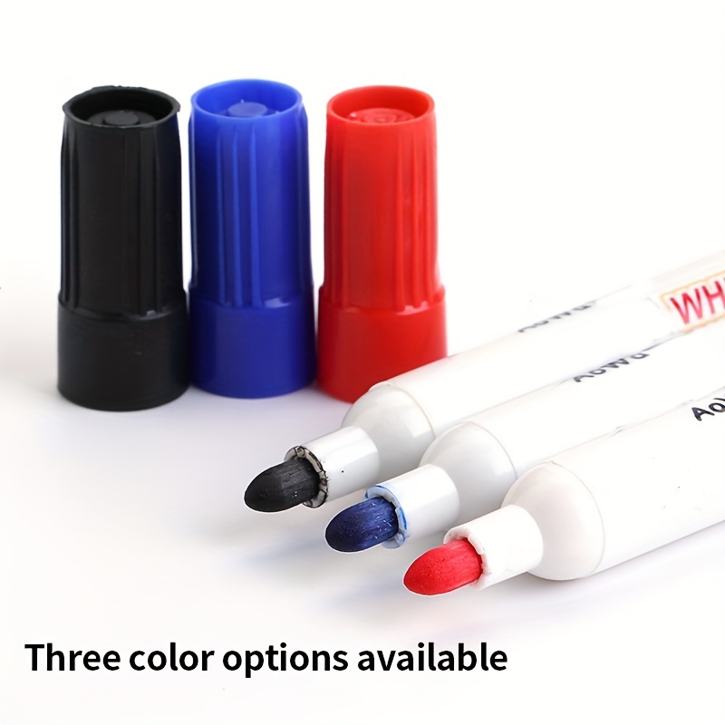 10 Erasable Whiteboard Pens, Large Capacity, for Teachers, Blackboard, Drawing Board, Black And Colored, Easy to Erase - Image 5