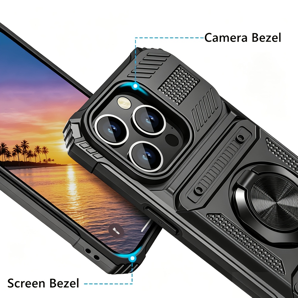 Phone Case: Heavy Antifall Hard Case with Stand and Card Slot for iPhone 18 Pro Max 17 Pro Max 16 Pro Max - Image 8