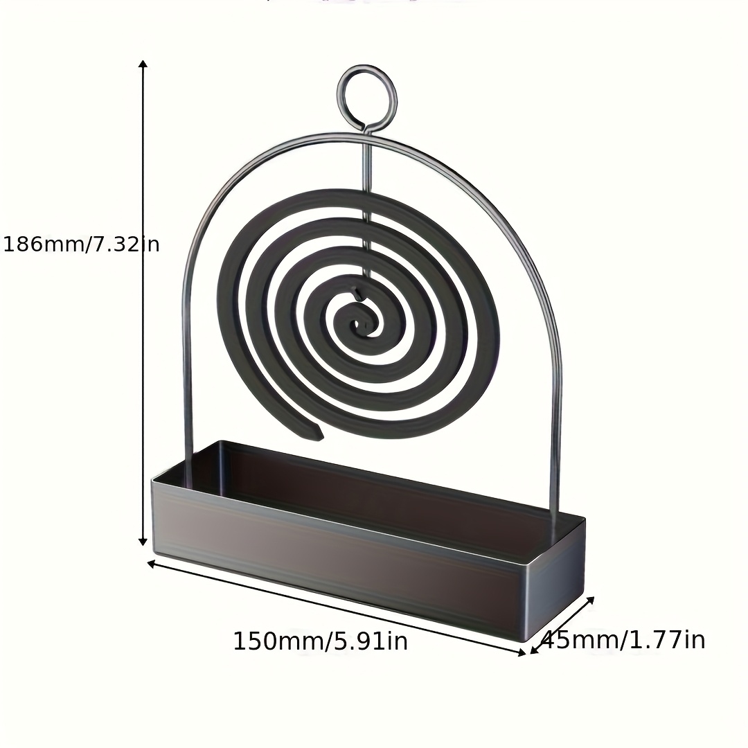 1 Mosquito Coil Holder - Sandalwood Holder Metal Material - Ideal for Decorating Living Room/Bedroom and Outdoor Camping - Suitable for Hanging Mosquito Coils or Sandalwood