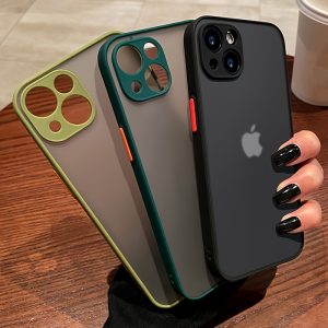 Phone Case - Luxury Matte Armor Transparent Wireless Charging Phone Case Compatible with for Iphone 7/8/X/Xs/Xsmax/11/12/13/14/15/16/17 Air Pro Max Plus, Camera Shockproof Clear Hard Back Cover