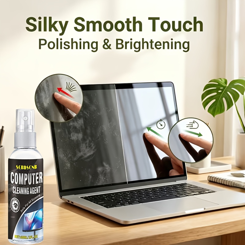 2.03oz Computer Cleaner - Cleans Computer Screens, Restores Gloss, and Gives Them a Fresh Look. Suitable for Cleaning Computer Screens, Keyboards, Phones, TVs, and Car Screens