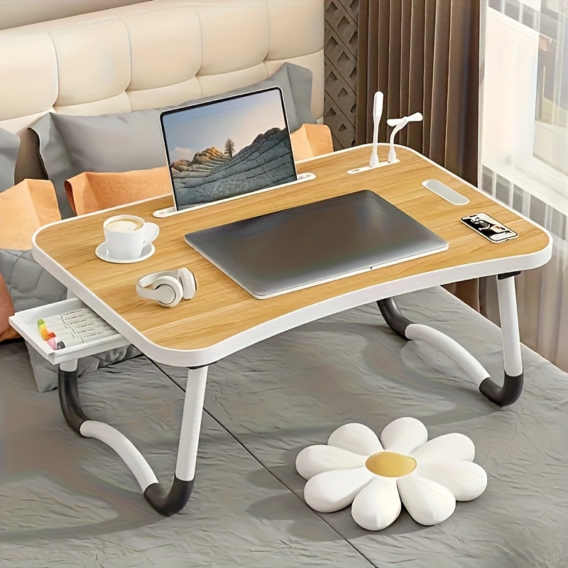Extra Large Portable Laptop Folding Desk - Study Table, Sturdy and Durable, Ideal for Reading, Writing, and Eating on Beds, Sofas, and Floors. Multi-functional Tray Stand, Bed Table, Laptop Desk, No Assembly Required, Perfect Holiday Gift - Image 11