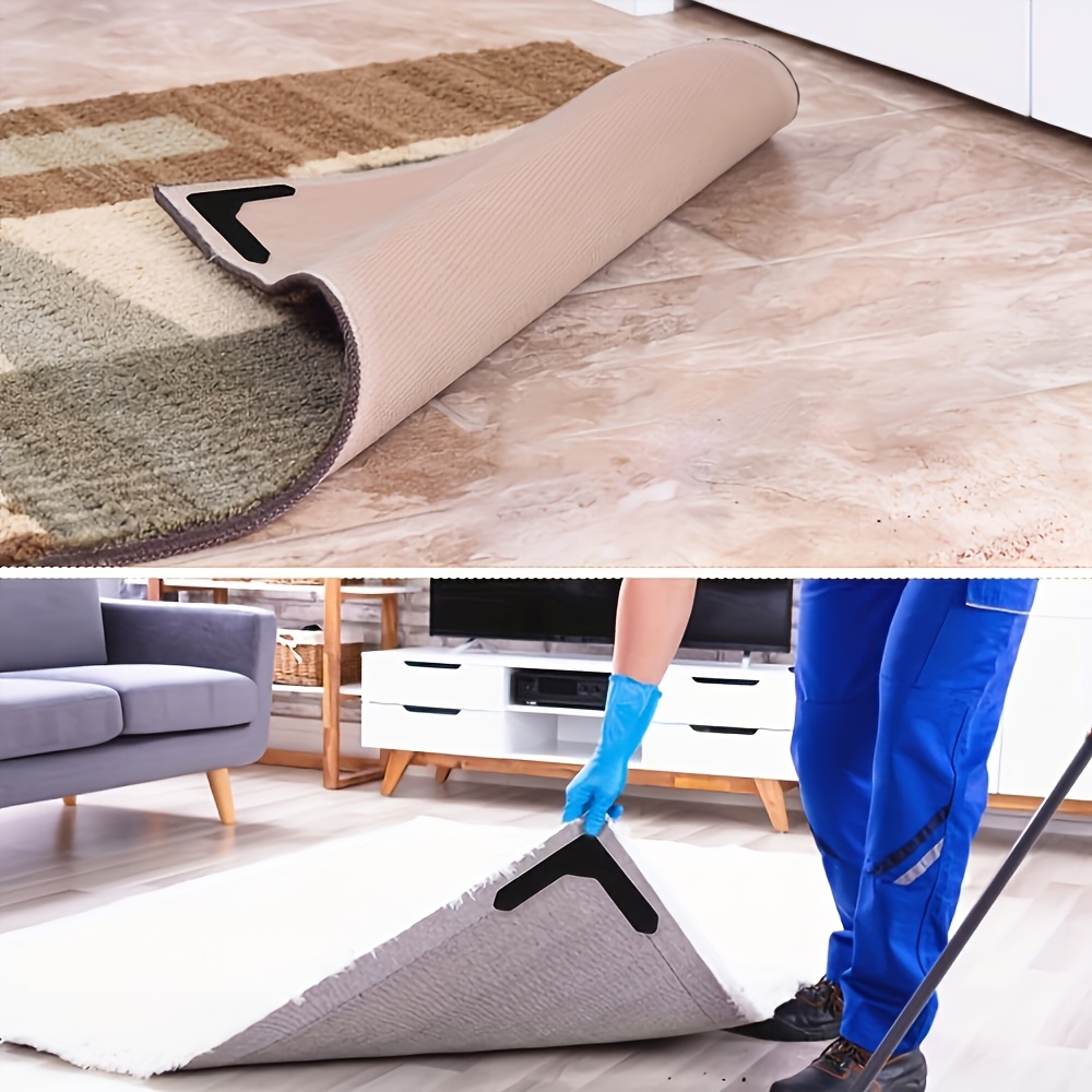 12/24pcs of Reusable, Non-Marking Carpet Anti-Slip Stickers, Suitable for Carpets, Bed Sheets, Mattresses, Sofa Cushions, And Other Items That Need to Be Secured to Prevent Slipping. This Washable Adhesive Tape Is Ideal for Area Rugs