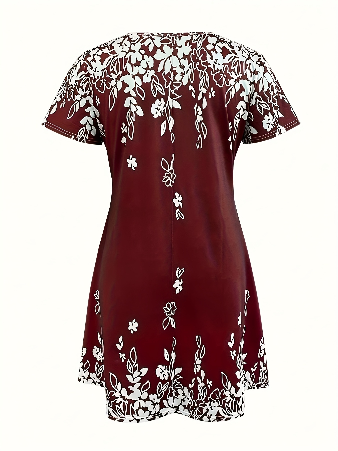 Casual Retro Style Short-Sleeved Tourist Spring And Summer Clothing Dress - Image 6