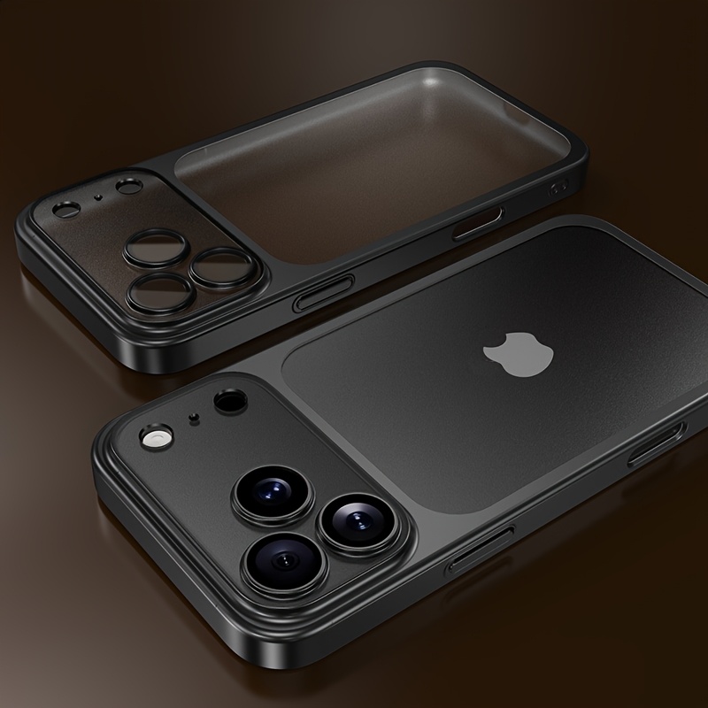 Phone Case - Luxury Transparent Matte Phone Case Compatible with Iphone 18 17 Pro Max Air 16 15 14 13 12 11 Pro Max Plus Smooth Feel Clear with Lens Protector 18 Pro Max Cases Soft Bumper Shockproof Men Women Cover