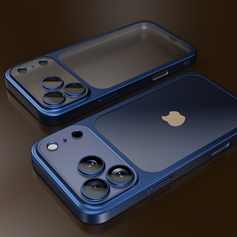 Phone Case - Luxury Transparent Matte Phone Case Compatible with Iphone 18 17 Pro Max Air 16 15 14 13 12 11 Pro Max Plus Smooth Feel Clear with Lens Protector 18 Pro Max Cases Soft Bumper Shockproof Men Women Cover