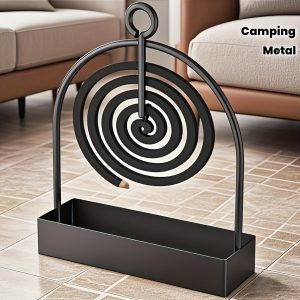 1 Mosquito Coil Holder - Sandalwood Holder Metal Material - Ideal for Decorating Living Room/Bedroom and Outdoor Camping - Suitable for Hanging Mosquito Coils or Sandalwood