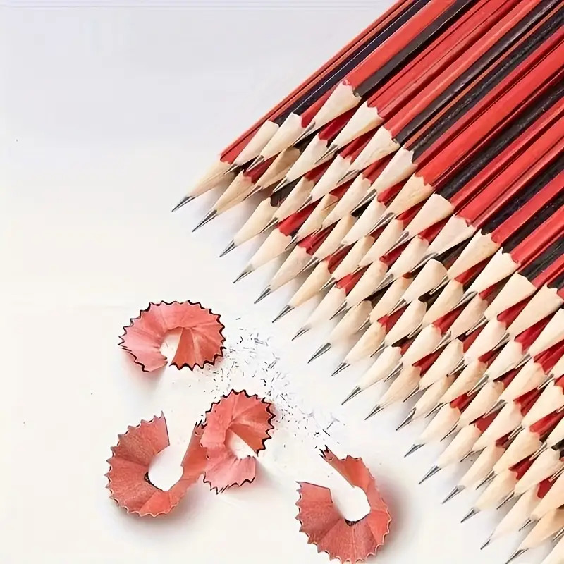 50-Count High-Quality HB Pencils with Eraser - Smooth Writing, Drawing & Shading for Classroom, Office and Studio - Premium Wood-Cased | Hexagonal Grip, Break-Resistant Lead, Latex-Free Eraser for Note-Taking, Exams, Journaling and Artistic Projects