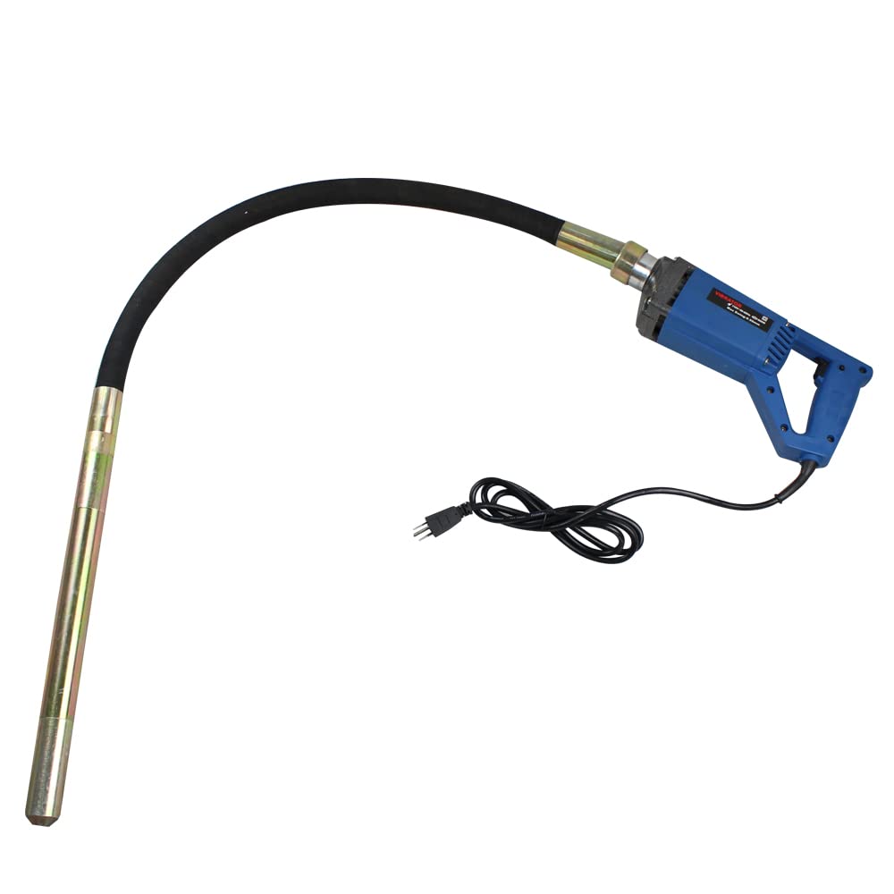 Goodslinesshop Power Concrete Vibrating Tool 800W 5000RPM Hand Held Electric Concrete Vibrator with 3.94ft Shaft Rod Portable Pencil Cement Vibrator