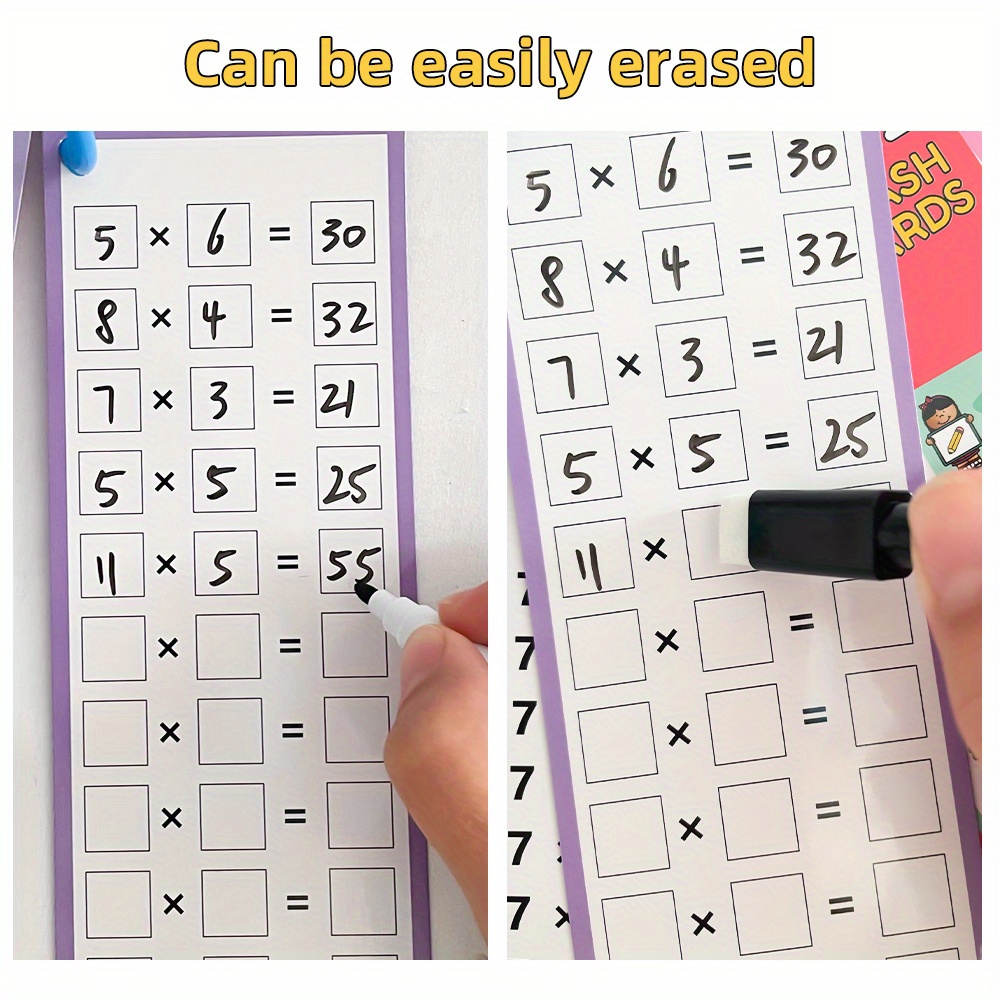 Flashcards for Multiplication from 0 to 12, a Self-Assessment Tool for Math Learning, Resources for Teaching And Mathematical Training. - Image 11