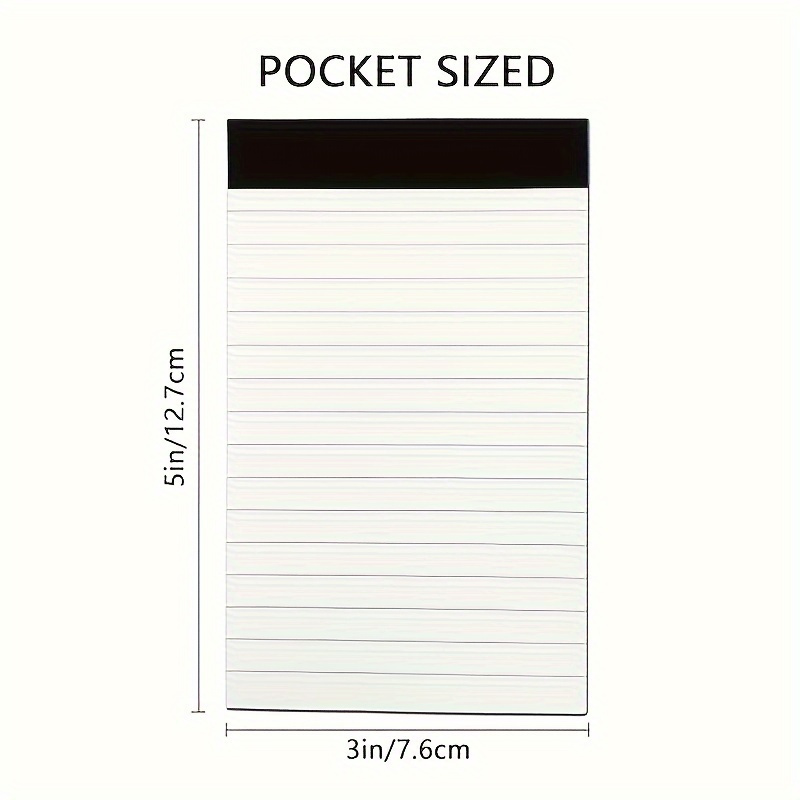 5pcs, Notepad, Lined Notebook, Writing Pad, 3 X 5 Inch Lined Writing Notepad, 30 Sheets Each, Ideal for School, Office, Study Supplies, Back to School, Libretas, School Notebooks, Notebooks, Beautiful Study Supplies, School, Books