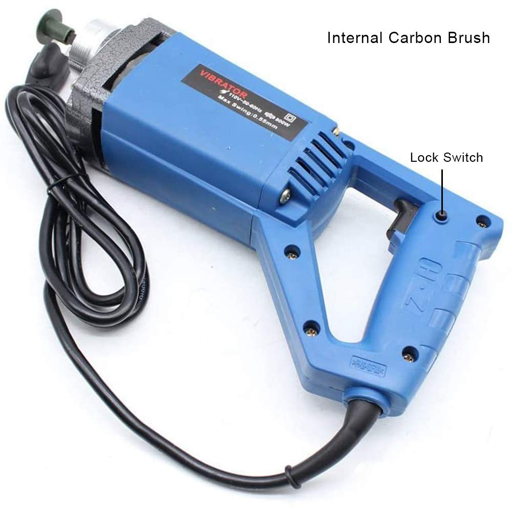 Goodslinesshop Power Concrete Vibrating Tool 800W 5000RPM Hand Held Electric Concrete Vibrator with 3.94ft Shaft Rod Portable Pencil Cement Vibrator - Image 2