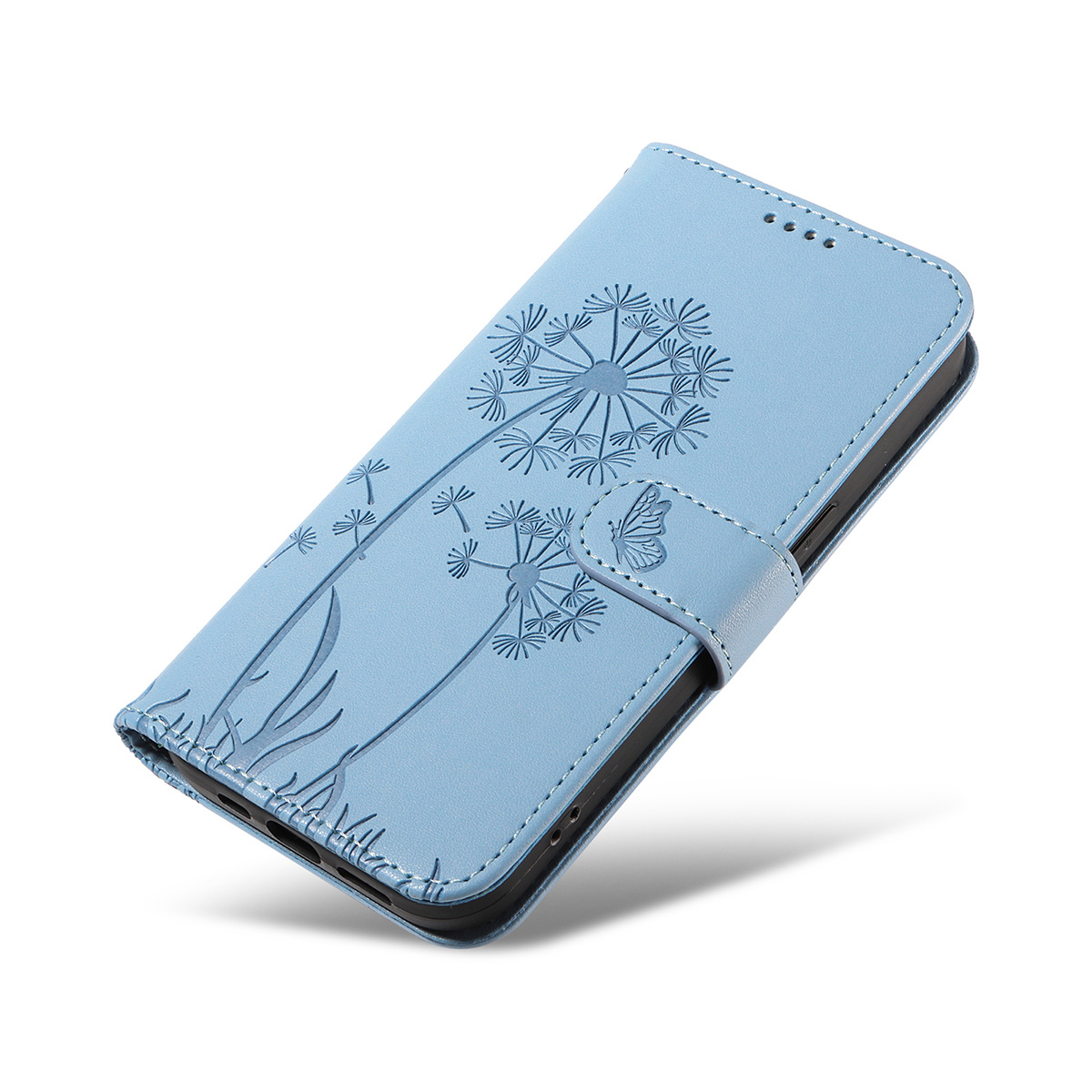 Magnetic Wallet Case Phone Case with Garden Floral Design, Compatible with iPhone 17/16/15/14/13/12/11/7/8 Full Series, Pro Max/Plus/Pro/Mini and XS Max/XR/X/XS, with Adjustable Strap and Card Slot, Unisex - Image 12