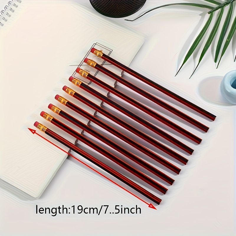 50-Count High-Quality HB Pencils with Eraser - Smooth Writing, Drawing & Shading for Classroom, Office and Studio - Premium Wood-Cased | Hexagonal Grip, Break-Resistant Lead, Latex-Free Eraser for Note-Taking, Exams, Journaling and Artistic Projects