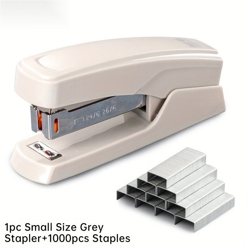 Manual Desktop Stapler, 25 Sheet Capacity, 1000 Staples Included, Plastic Stapler, Random Pattern on Body, for Office Home Students And Professionals - Image 10