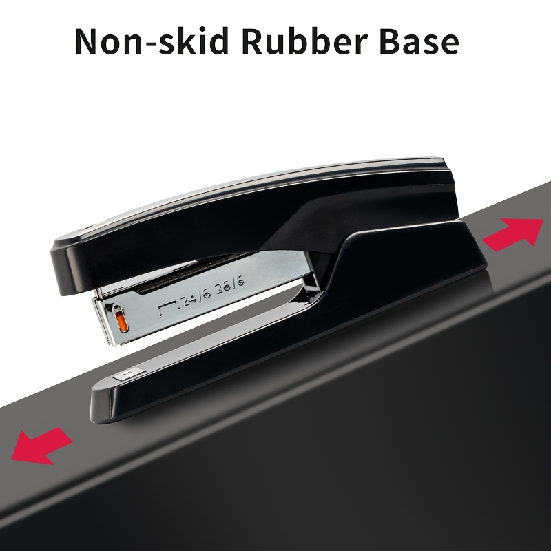 Manual Desktop Stapler, 25 Sheet Capacity, 1000 Staples Included, Plastic Stapler, Random Pattern on Body, for Office Home Students And Professionals