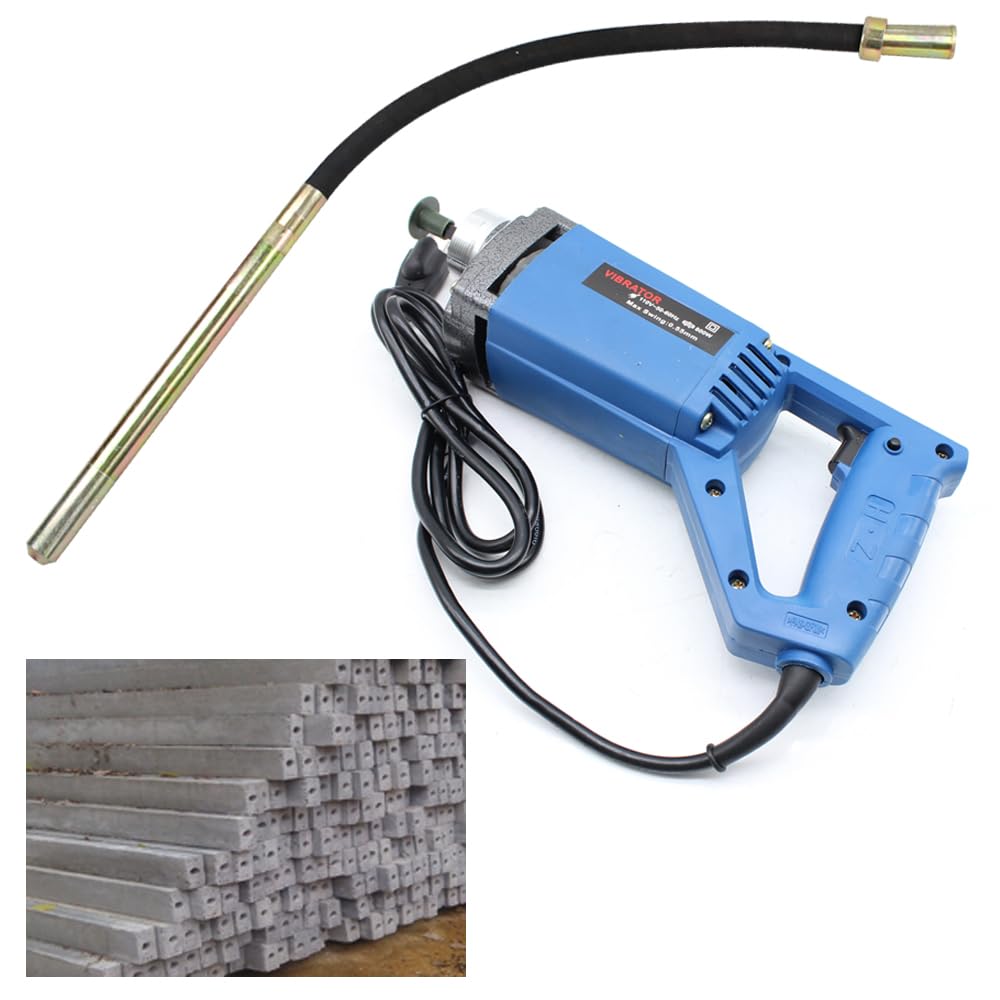 Goodslinesshop Power Concrete Vibrating Tool 800W 5000RPM Hand Held Electric Concrete Vibrator with 3.94ft Shaft Rod Portable Pencil Cement Vibrator - Image 3