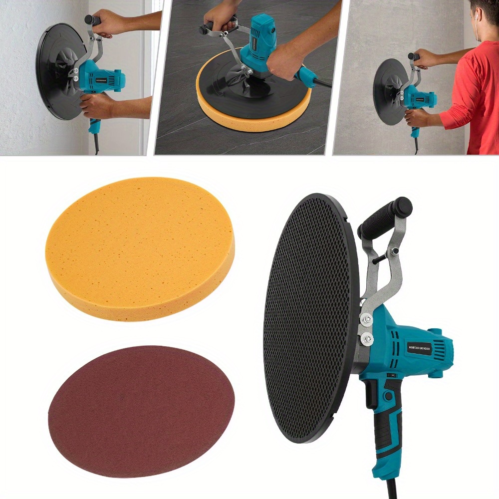 Plaster Wall Smoothing Polisher Handheld Concrete Epoxy Electric Cement Mortar Trowel 850W Plaster Wall Smoothing Polisher Concrete Vibrator Gypsum Mortar Cement Putty Trowel US Stock