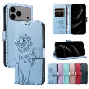 Magnetic Wallet Case Phone Case with Garden Floral Design, Compatible with iPhone 17/16/15/14/13/12/11/7/8 Full Series, Pro Max/Plus/Pro/Mini and XS Max/XR/X/XS, with Adjustable Strap and Card Slot, Unisex