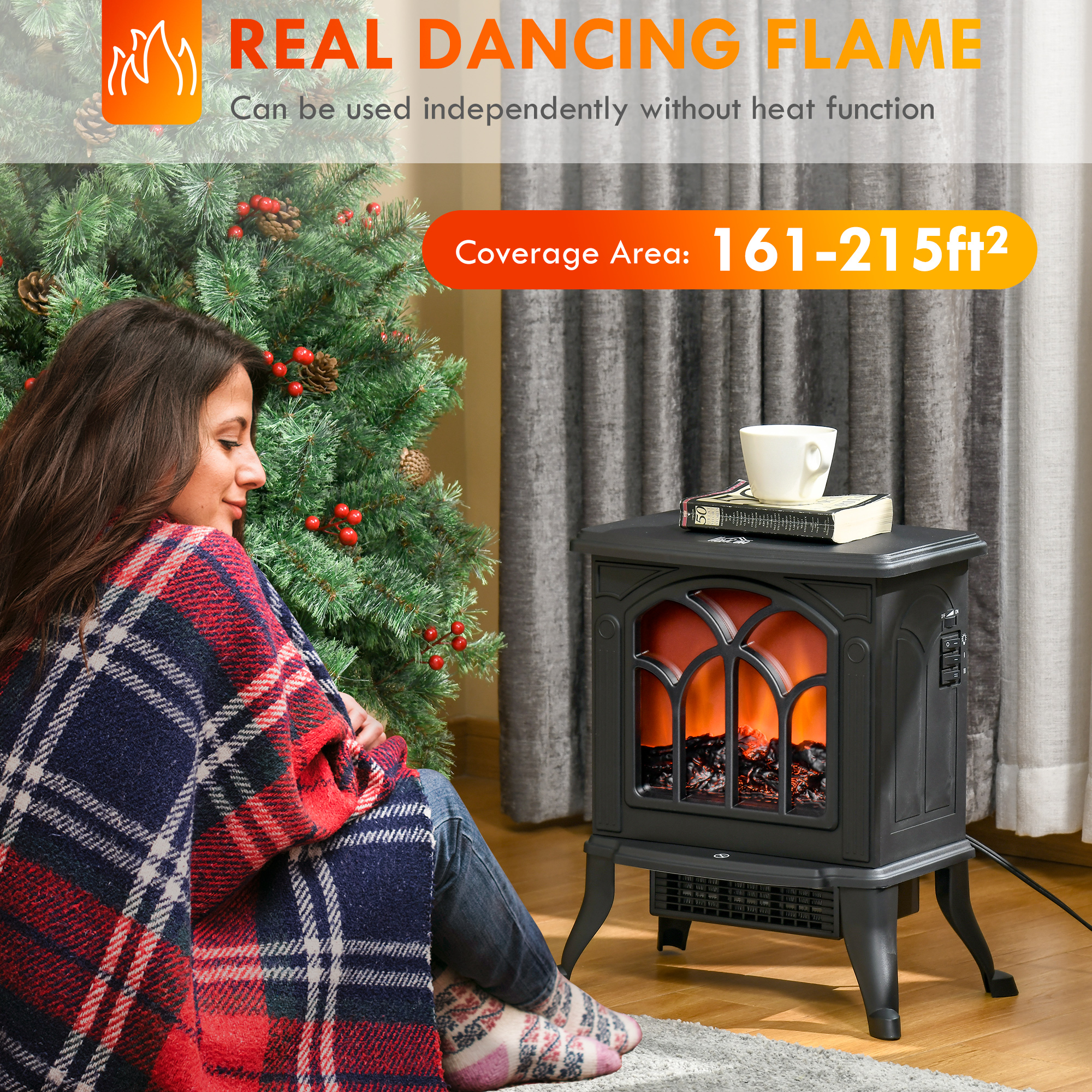 Electric Fireplace Stove, 17