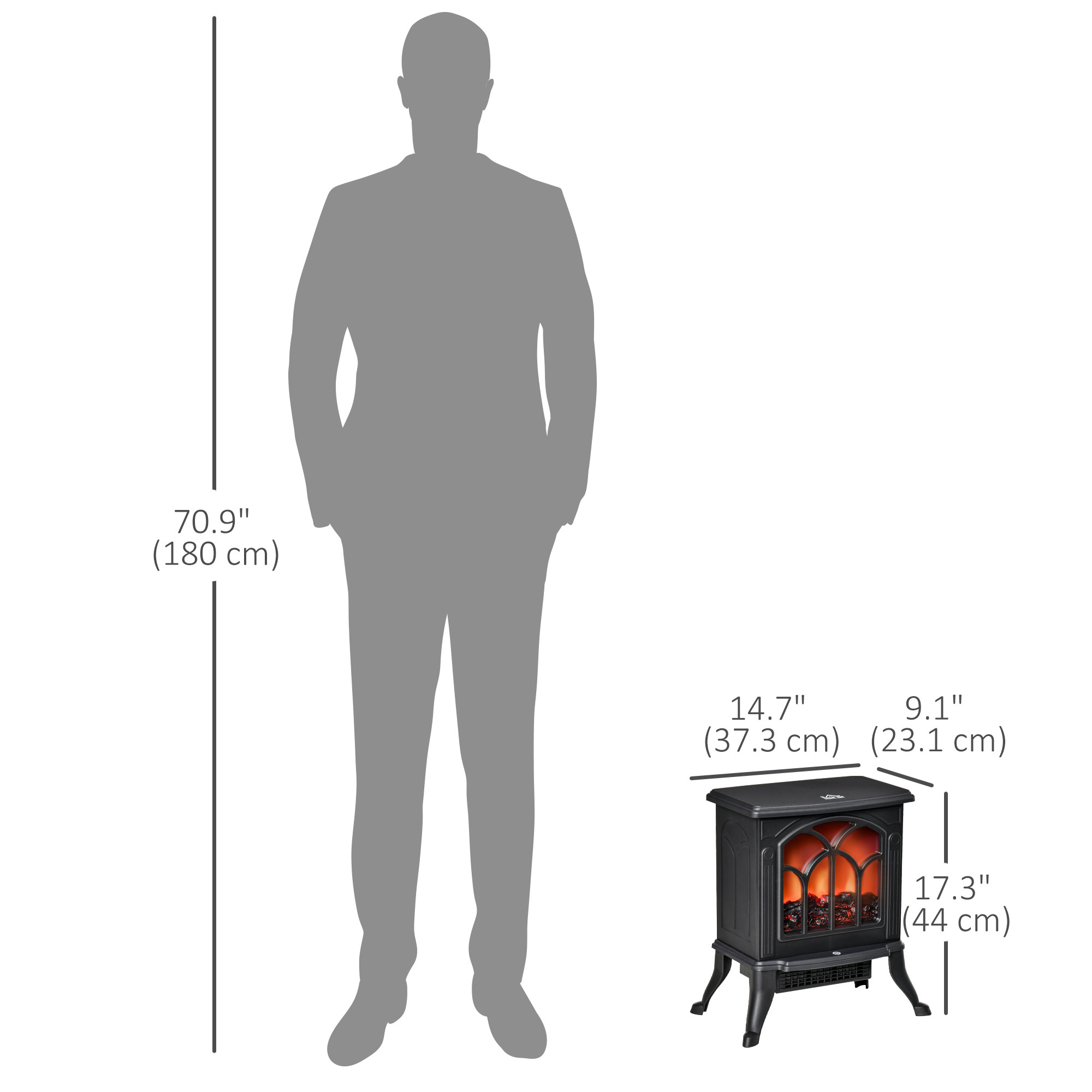 Electric Fireplace Stove, 17