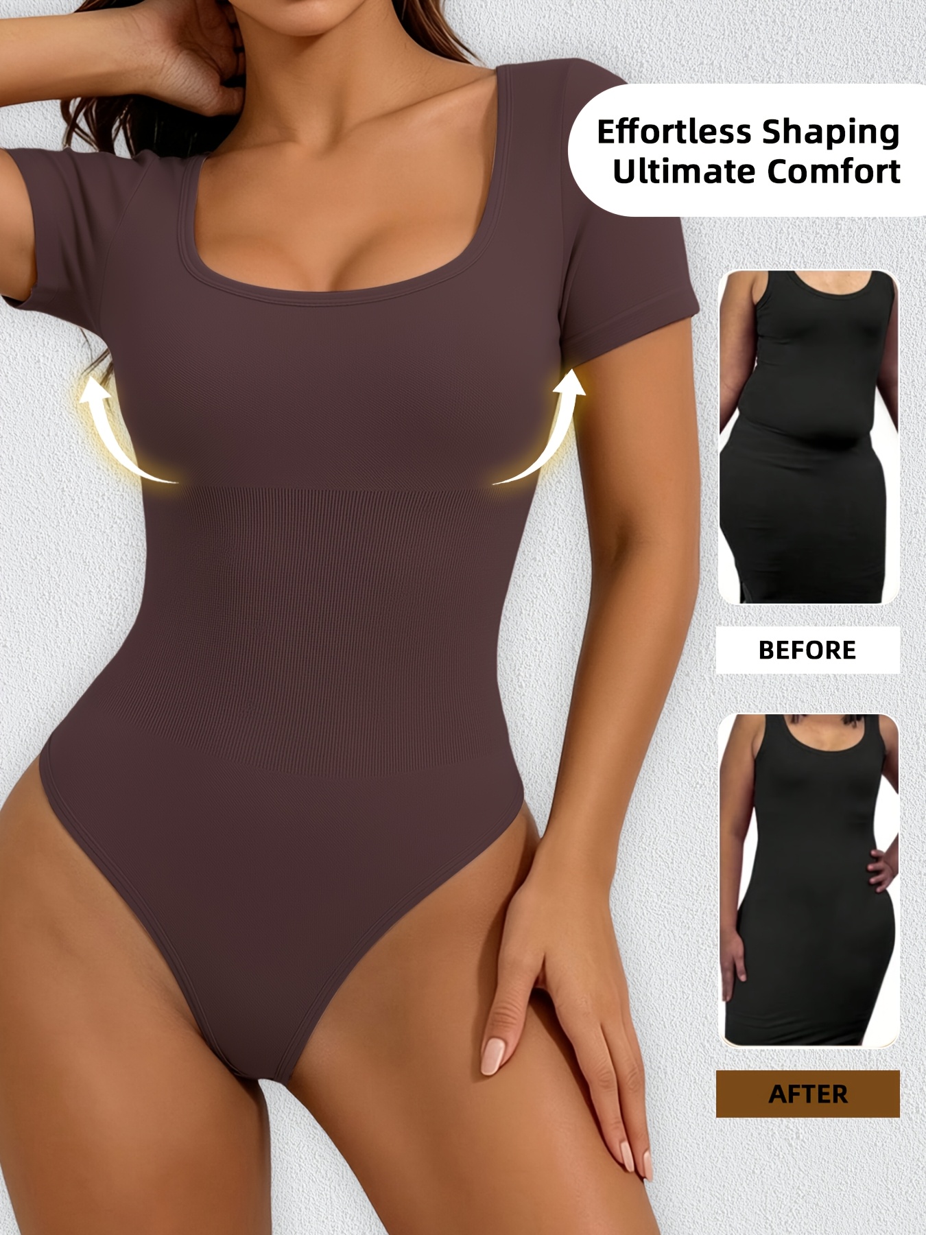 1pc Women'S Elegant Spring Summer Style Easy Short Sleeve Tight Top - Image 10