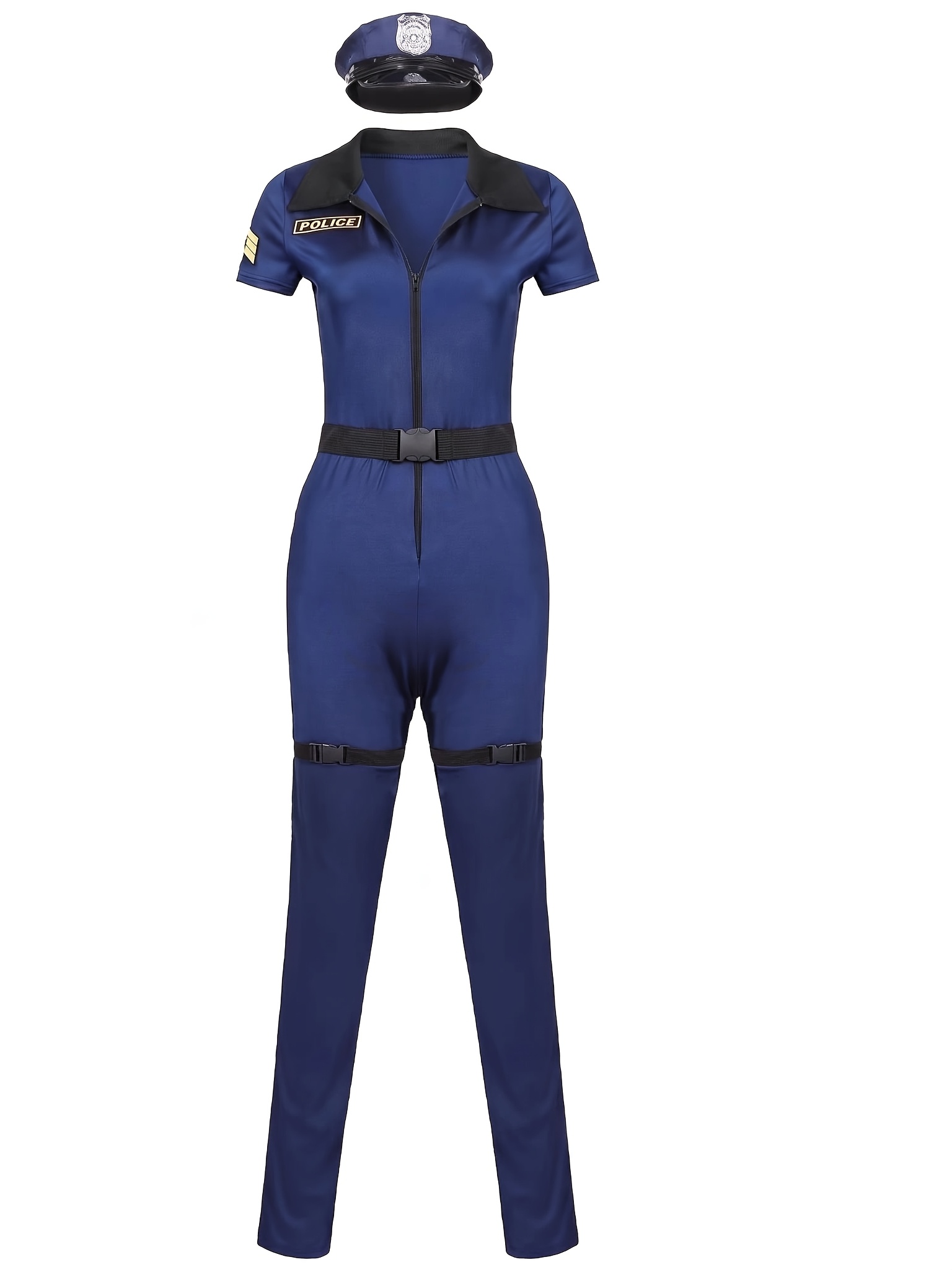 Halloween Cosplay Costume, Zipper Jumpsuit, Carnival Party Game Outfit - Image 4