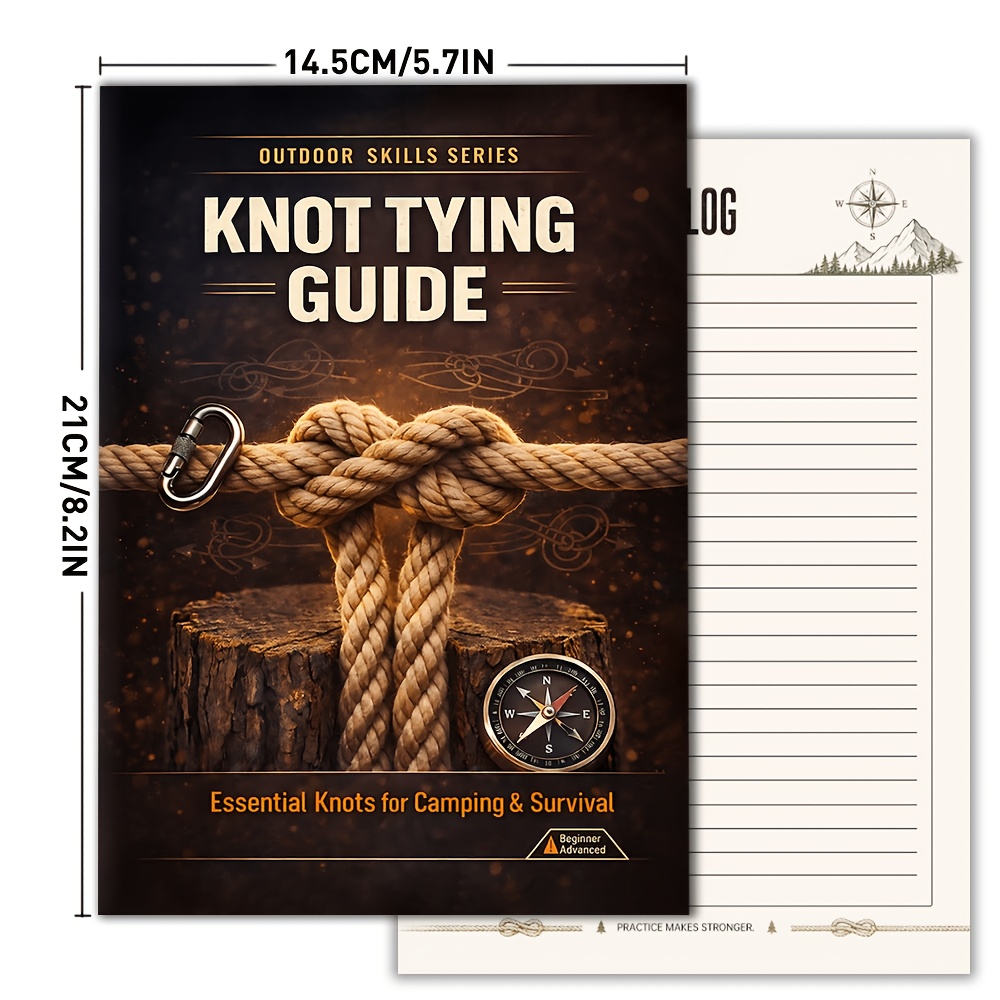 Beginner-Friendly Knot Tying Learning Notebook: Suitable for Camping, Survival, And Everyday Use. an Outdoor Skills Manual for Office Workers And Outdoor Enthusiasts - Image 9