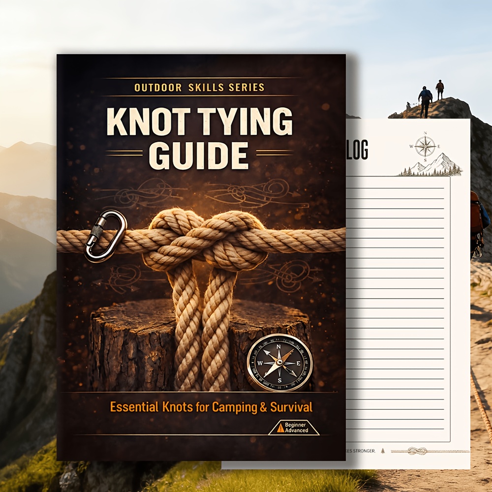 Beginner-Friendly Knot Tying Learning Notebook: Suitable for Camping, Survival, And Everyday Use. an Outdoor Skills Manual for Office Workers And Outdoor Enthusiasts - Image 7