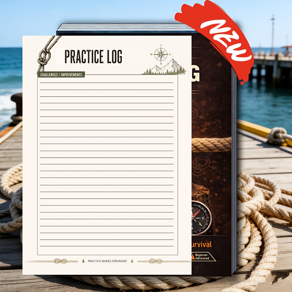 Beginner-Friendly Knot Tying Learning Notebook: Suitable for Camping, Survival, And Everyday Use. an Outdoor Skills Manual for Office Workers And Outdoor Enthusiasts - Image 2