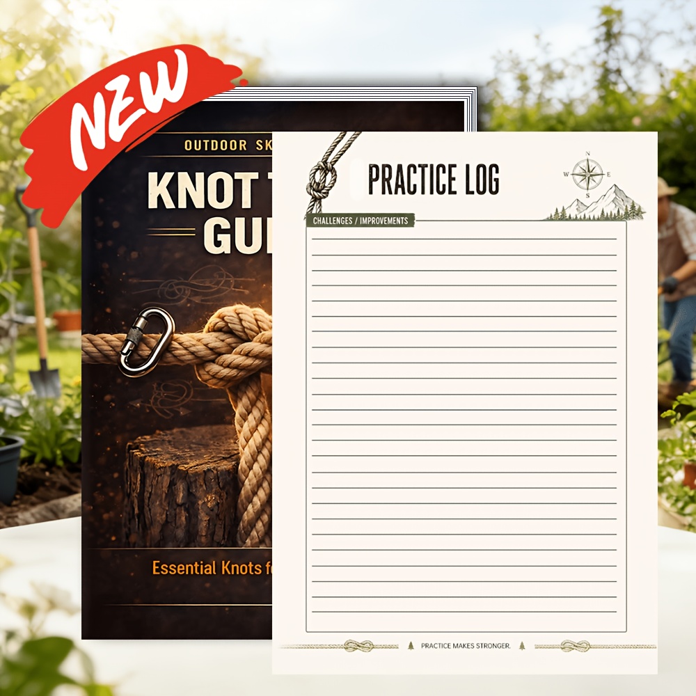 Beginner-Friendly Knot Tying Learning Notebook: Suitable for Camping, Survival, And Everyday Use. an Outdoor Skills Manual for Office Workers And Outdoor Enthusiasts - Image 8