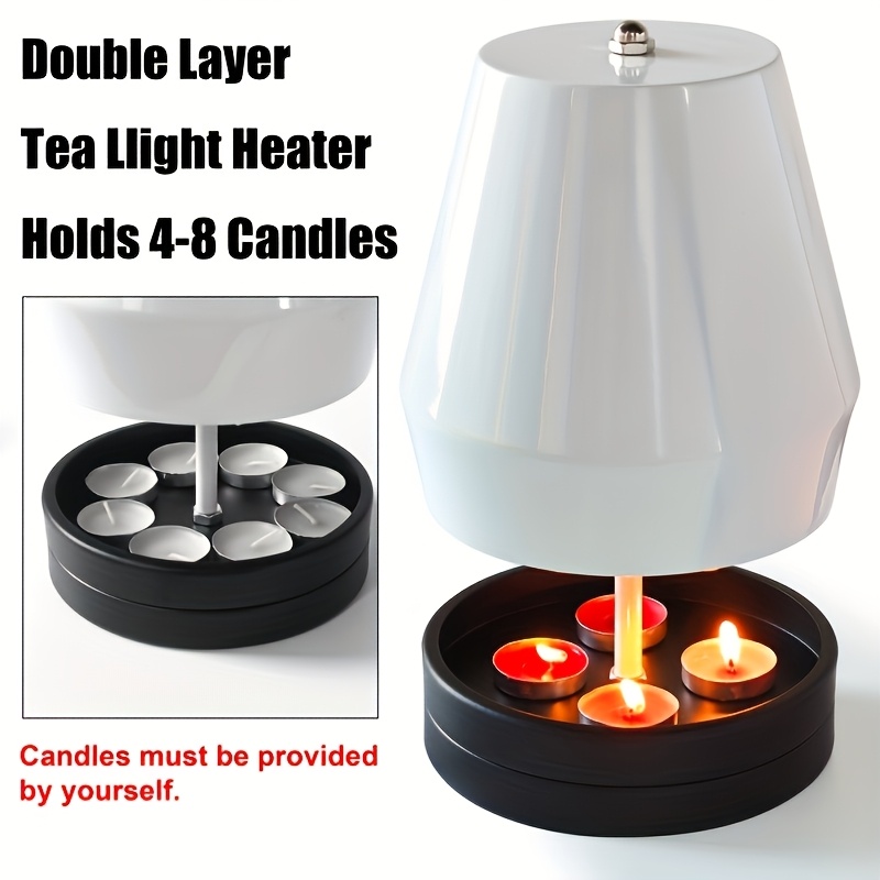 Multifunctional Portable Outdoor/Indoor Heater with Candle Holder and Hand Warmer Function - Durable Metal Construction, Suitable for Camping, Home, Patio, Emergency Use, Emergency Lighting, Compact and Lightweight Winter Heating Device