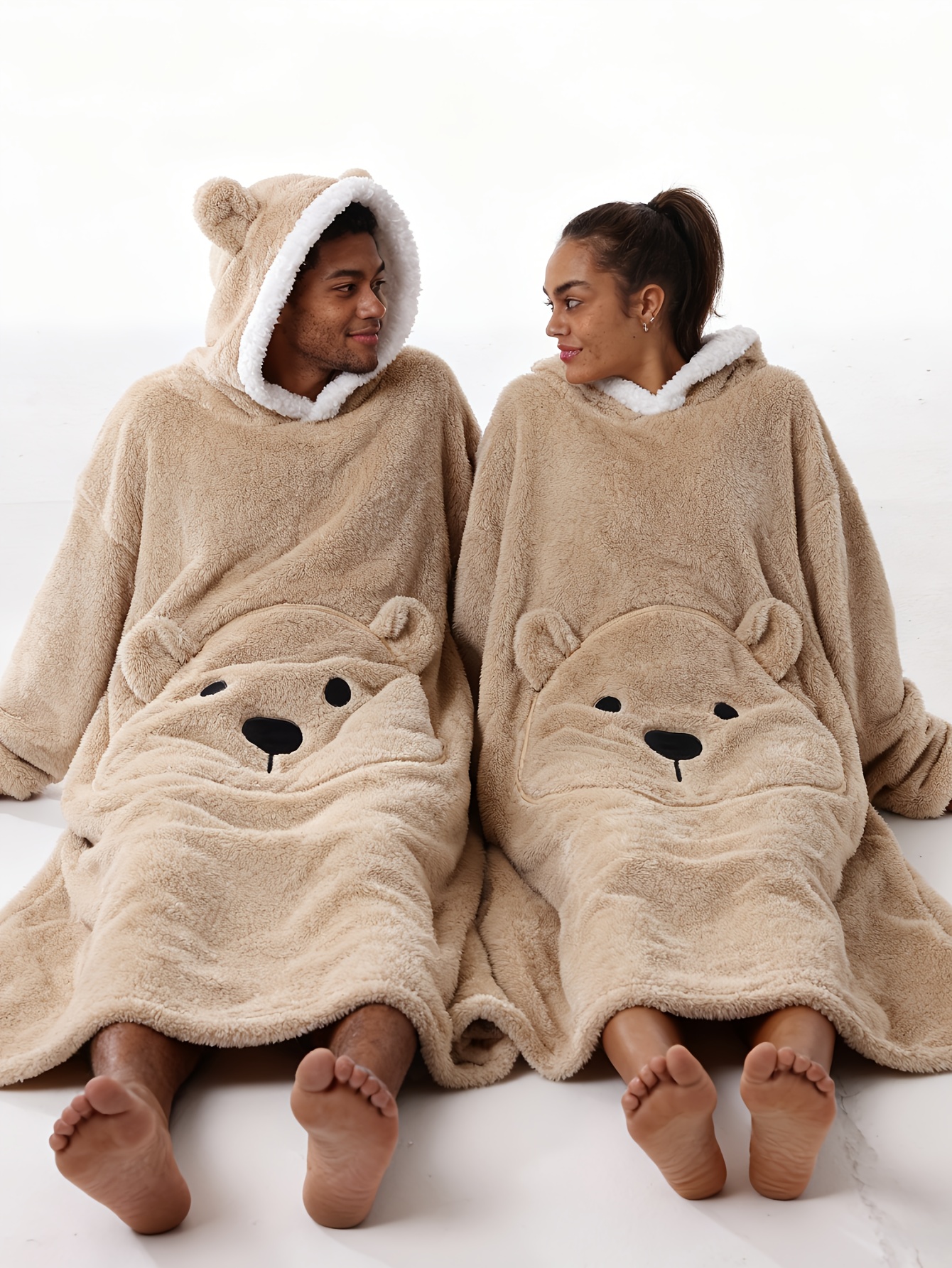 Winter Style--Fleece Style--Christmas--New Year Style--Extra Long, Extra Large, And Extra Thick--Bear Pocket--Men'S Novelty Hoodie--Machine Washable--13 Colors Available--Recommended Height 64.17inch-74.8inch/Recommended Weight 110.23LB-220.46LB--One Size--Suitab - Image 10