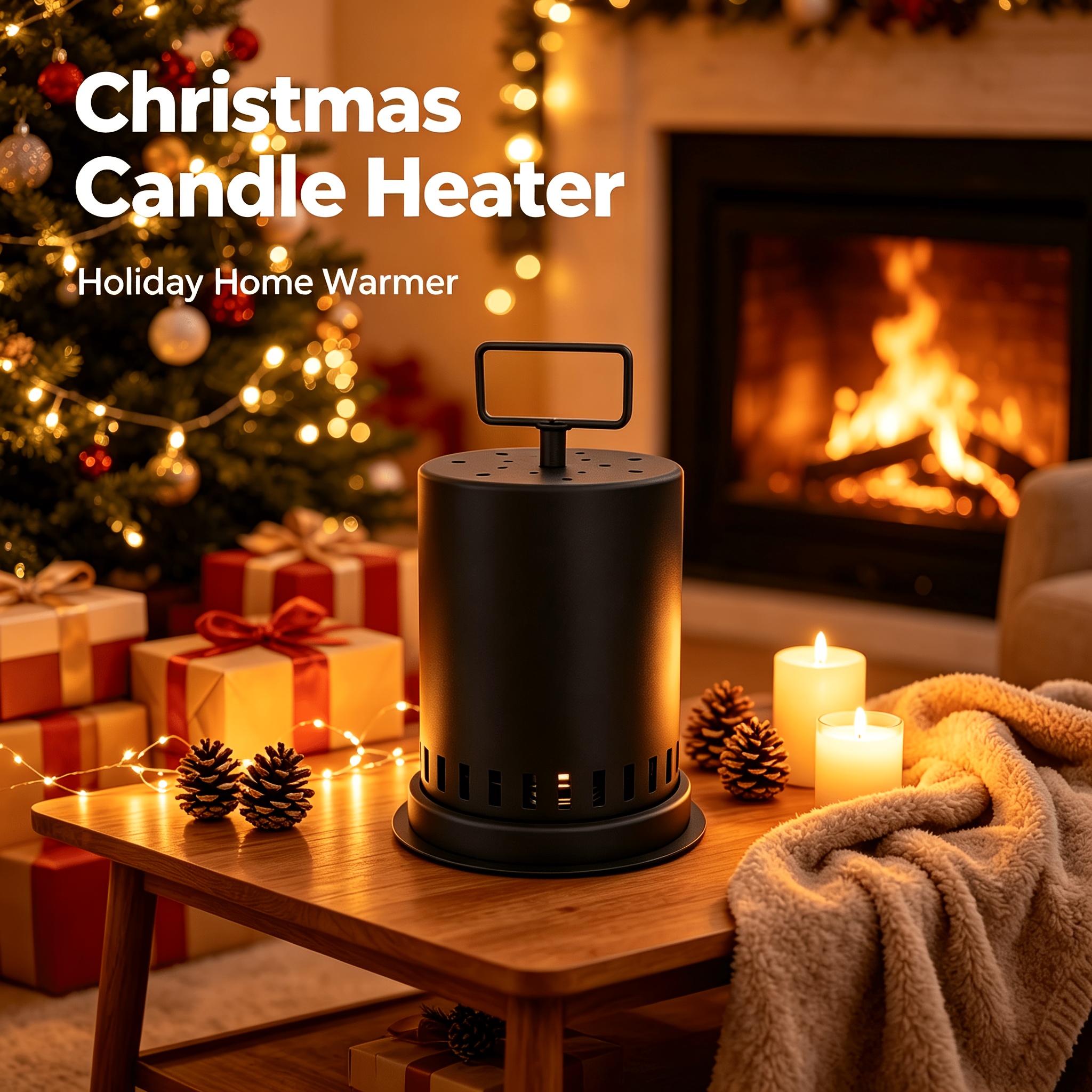 This Uniquely Designed Wrought Iron Candle Heater Is Made of High-Quality, Durable Materials And Features a Handle. It'S a Perfect Winter Hand Warmer for Home, Office, Study, Or Outdoor Use, And an Ideal Holiday Gift for Family And Friends!